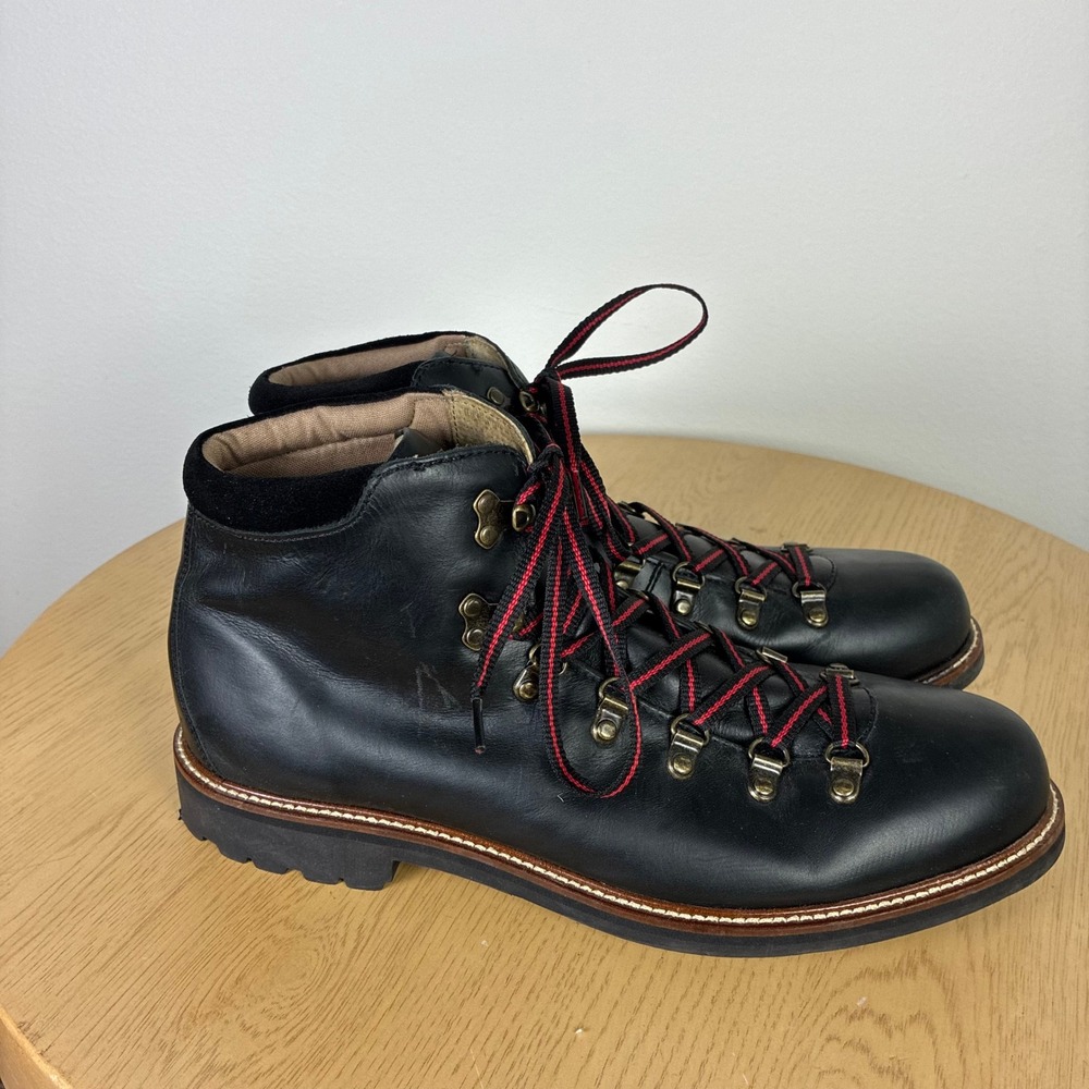 Banana Republic Leather Hiking Boots Vibram Lug Sole Mens 10 Gorpcore Retro Fall